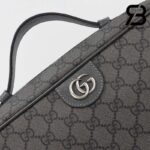 Túi Gucci Ophidia Shoe Case Xám Đen Supreme Best Quality