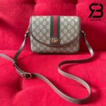 Túi Gucci Ophidia Small Shoulder Bag Beige Ebony GG Supreme Nâu Best Quality
