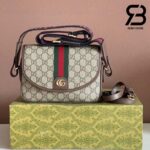 Túi Gucci Ophidia Small Shoulder Bag Beige Ebony GG Supreme Nâu Best Quality