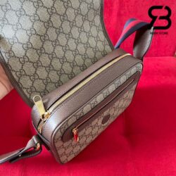 Túi Gucci Ophidia Small Shoulder Bag Beige Ebony GG Supreme Nâu Best Quality