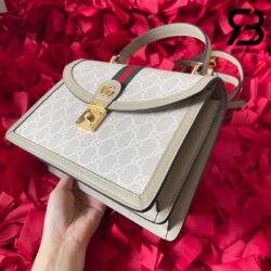 Túi Gucci Ophidia Small Top Handle Bag GG Supreme Trắng Be Best Quality