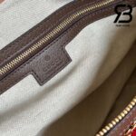 Túi Gucci Ophidia Small Top Handle Bag Beige Ebony GG Supreme Nâu Be Best Quality