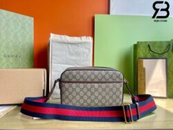 Túi Gucci Ophidia Medium Messenger Bag Beige Ebony GG Supreme Best Quality