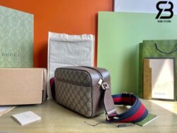Túi Gucci Ophidia Medium Messenger Bag Beige Ebony GG Supreme Best Quality