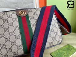 Túi Gucci Ophidia Medium Messenger Bag Beige Ebony GG Supreme Best Quality
