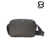 Túi Gucci Ophidia Medium Messenger Bag Xám Đen GG Supreme Best Quality