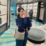 Túi Gucci Ophidia Super Mini Shoulder Bag Beige Ebony GG Supreme Best Quality