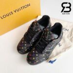 Giày Louis Vuitton x Takashi Murakami LV Trainer Black Multicolor Monogram Best Quality
