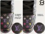Giày Louis Vuitton x Takashi Murakami LV Trainer Black Multicolor Monogram Best Quality