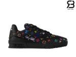 Giày Louis Vuitton x Takashi Murakami LV Trainer Black Multicolor Monogram Best Quality