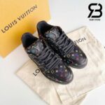 Giày Louis Vuitton x Takashi Murakami LV Trainer Black Multicolor Monogram Best Quality