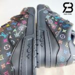 Giày Louis Vuitton x Takashi Murakami LV Trainer Black Multicolor Monogram Best Quality