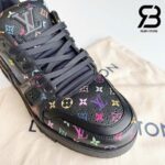 Giày Louis Vuitton x Takashi Murakami LV Trainer Black Multicolor Monogram Best Quality
