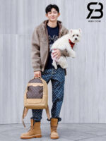 Ba Lô LV Outdoor Backpack Cowhide Leather And Monogram Canvas 44CM Best Quality