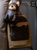 Ba Lô LV Outdoor Backpack Cowhide Leather And Monogram Canvas 44CM Best Quality