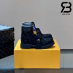 Giày Louis Vuitton x Timberland 6-In Ankle Boot Đen Monogram Best Quality