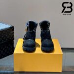 Giày Louis Vuitton x Timberland 6-In Ankle Boot Đen Monogram Best Quality