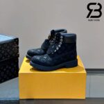 Giày Louis Vuitton x Timberland 6-In Ankle Boot Đen Monogram Best Quality