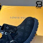Giày Louis Vuitton x Timberland 6-In Ankle Boot Đen Monogram Best Quality