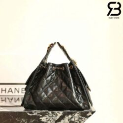 Túi Chanel 25 Small Handbag Màu Đen Da Bê 30CM Best Pháp