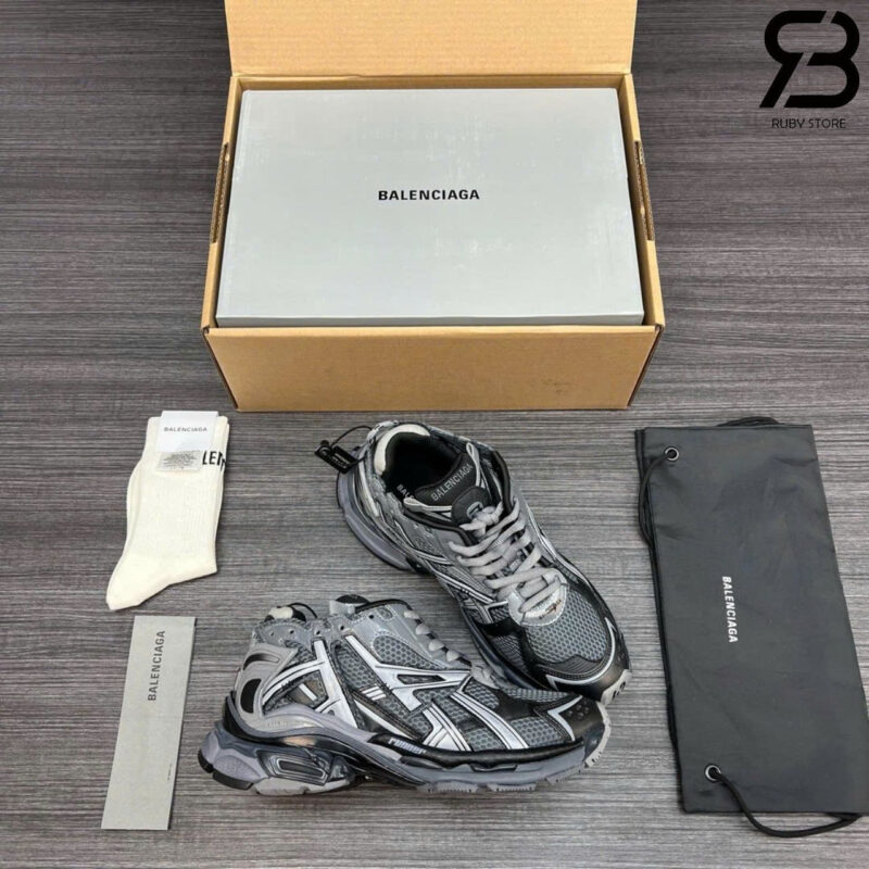 Giày Balenciaga Runner Dark Grey Xám Đen
