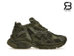 Giày Balenciaga Runner Leather Free Khaki Xanh Rêu