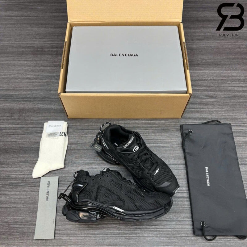 Giày Balenciaga Runner Matte Black Màu Đen