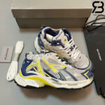 Giày Balenciaga Runner White Blue Yellow Grey Black Trắng Xanh Vàng