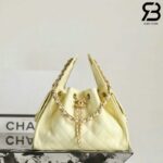Túi Chanel 25 Small Handbag Light Yellow Caviar 30CM Vàng Nhạt Best Quality