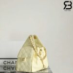 Túi Chanel 25 Small Handbag Light Yellow Caviar 30CM Vàng Nhạt Best Quality