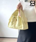 Túi Chanel 25 Small Handbag Light Yellow Caviar 30CM Vàng Nhạt Best Quality