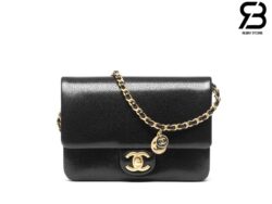 Túi Chanel 24FW Mini Flap Bag Màu Đen Caviar 17.5CM Best Quality