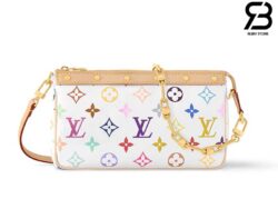 Túi LV x TM Pochette Accessoires Multicolor White Monogram Màu Trắng Best Quality