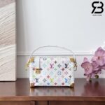 Túi LV x TM Side Trunk MM Multicolor White Monogram Màu Trắng 23.5CM Best Quality