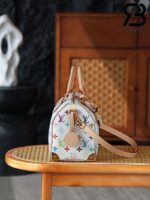 Túi LV x TM Speedy Bandoulière 25 Bag Multicolor White Monogram Màu Trắng Best Quality