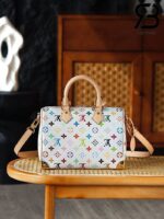 Túi LV x TM Speedy Bandoulière 25 Bag Multicolor White Monogram Màu Trắng Best Quality