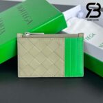 Ví Bottega Veneta Intrecciato Zippered Card Case Calfskin Best Quality