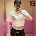 Áo Thun LV Monogram Pocket T-Shirt White Grey Màu Trắng Xám Best Quality