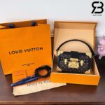 Túi LV Petite Malle Monogram Canvas Màu Đen Nâu 20CM Best Quality