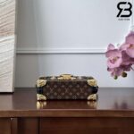 Túi LV Petite Malle Monogram Canvas Màu Đen Nâu 20CM Best Quality