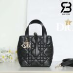 Túi Small Dior Toujours Vertical Tote Bag Black Màu Đen 18.5CM Best Quality