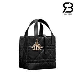 Túi Small Dior Toujours Vertical Tote Bag Black Màu Đen 18.5CM Best Quality