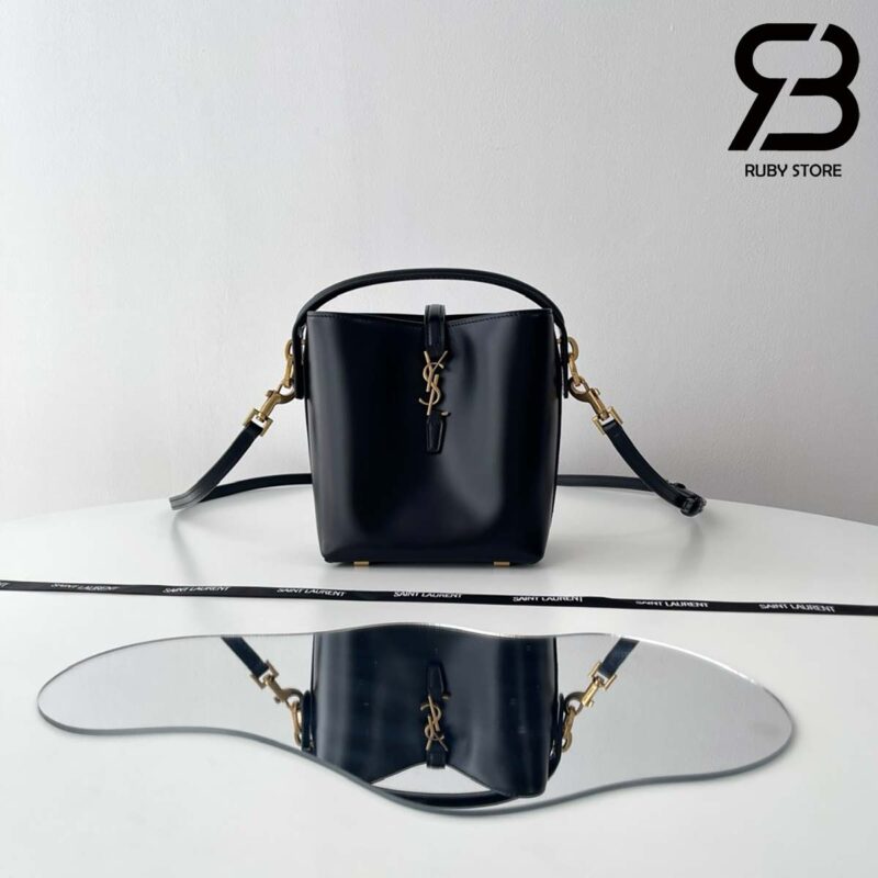 Túi YSL Le 37 Mini In Shiny Leather Black Màu Đen 13CM Best Quality