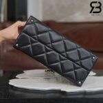 Túi Chanel 24P Kelly Medium Flap Bag Top Handle Màu Đen GHW 25CM Best Pháp