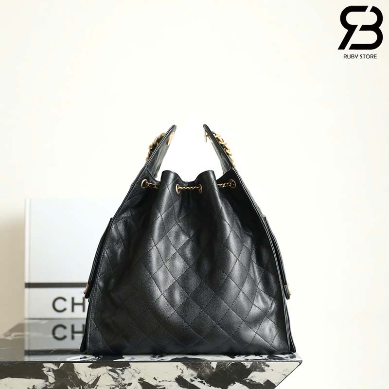Túi Chanel 25 Medium Handbag Màu Đen Da Caviar 40CM Best Quality