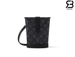 Túi LV Envelope Pouch Monogram Eclipse 12CM Best Quality