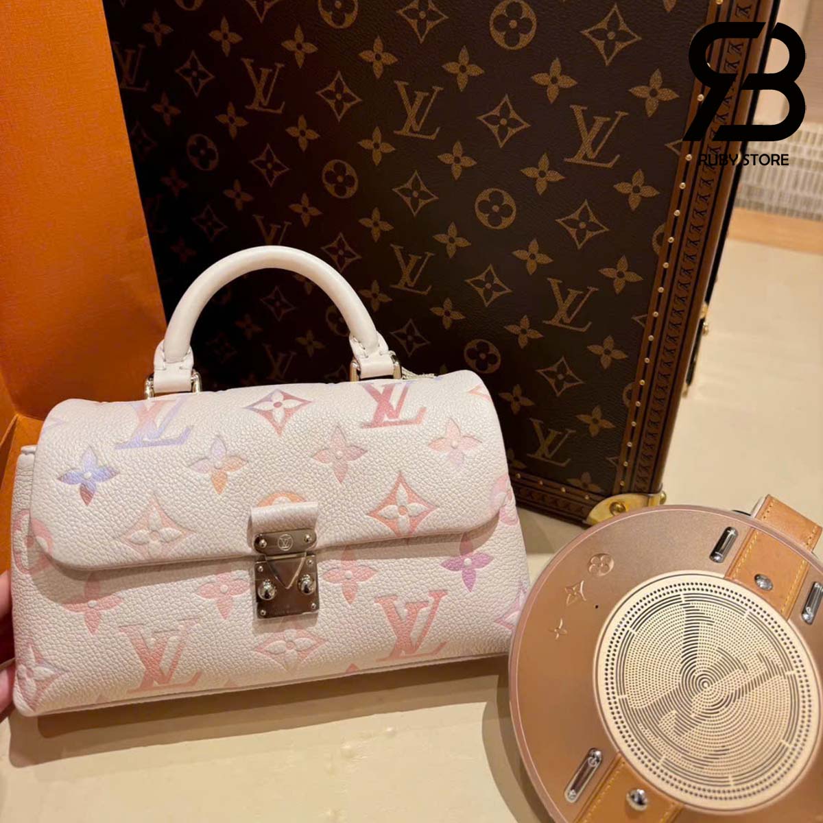 Túi LV Nano Madeleine Monogram Empreinte Dream Cream Màu Kem Best Quality