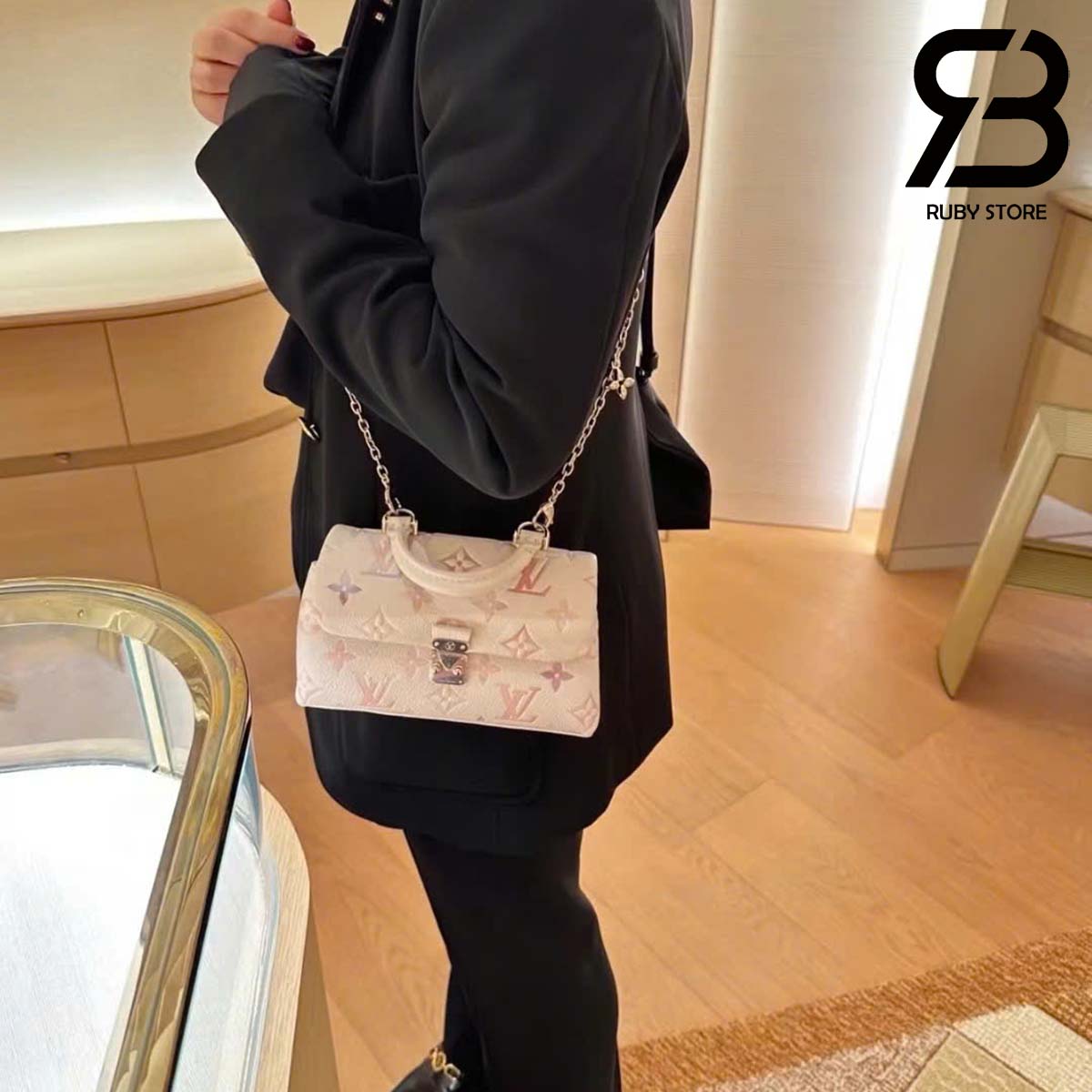 Túi LV Nano Madeleine Monogram Empreinte Dream Cream Màu Kem Best Quality
