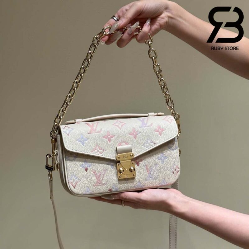 Túi LV Pochette Métis East West Monogram Empreinte Dream Cream Màu Kem Best Quality