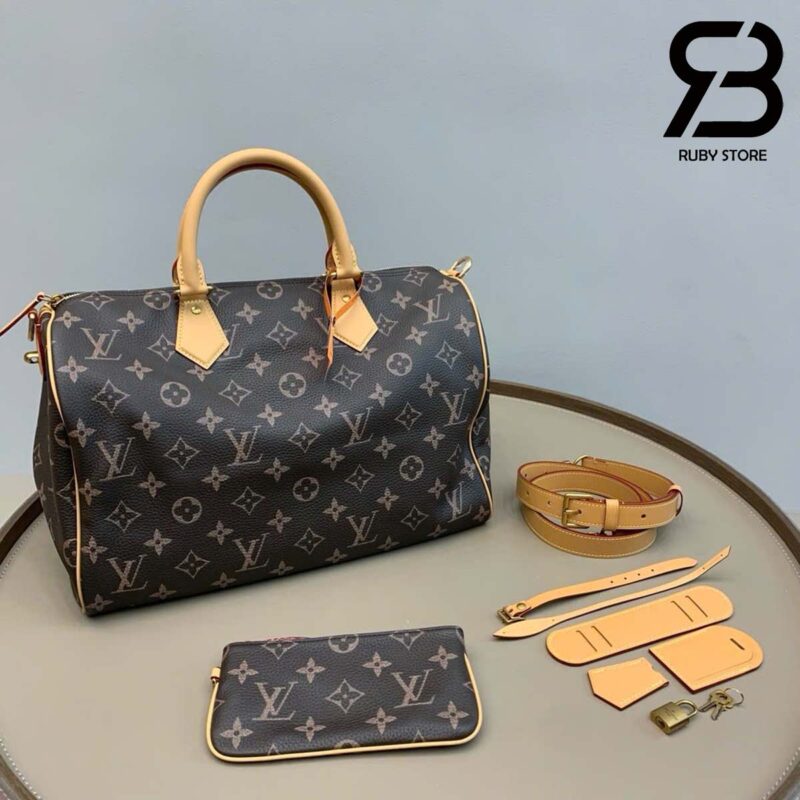 Túi LV Speedy P9 Bandoulière 40 Monogram Calfskin Best Quality